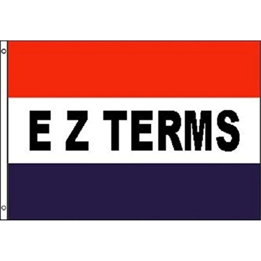 EZ TERMS Flag Easy Finance Store Banner Advertising Pennant Business Sign 3x5 Ft