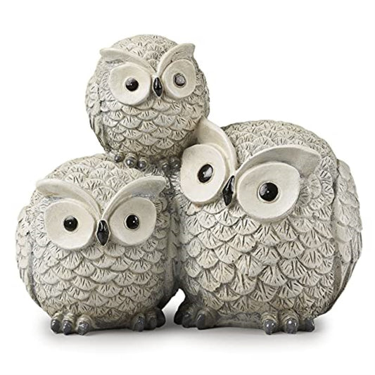 Garden Items Owls Garden Statue, one Size, Light Gray