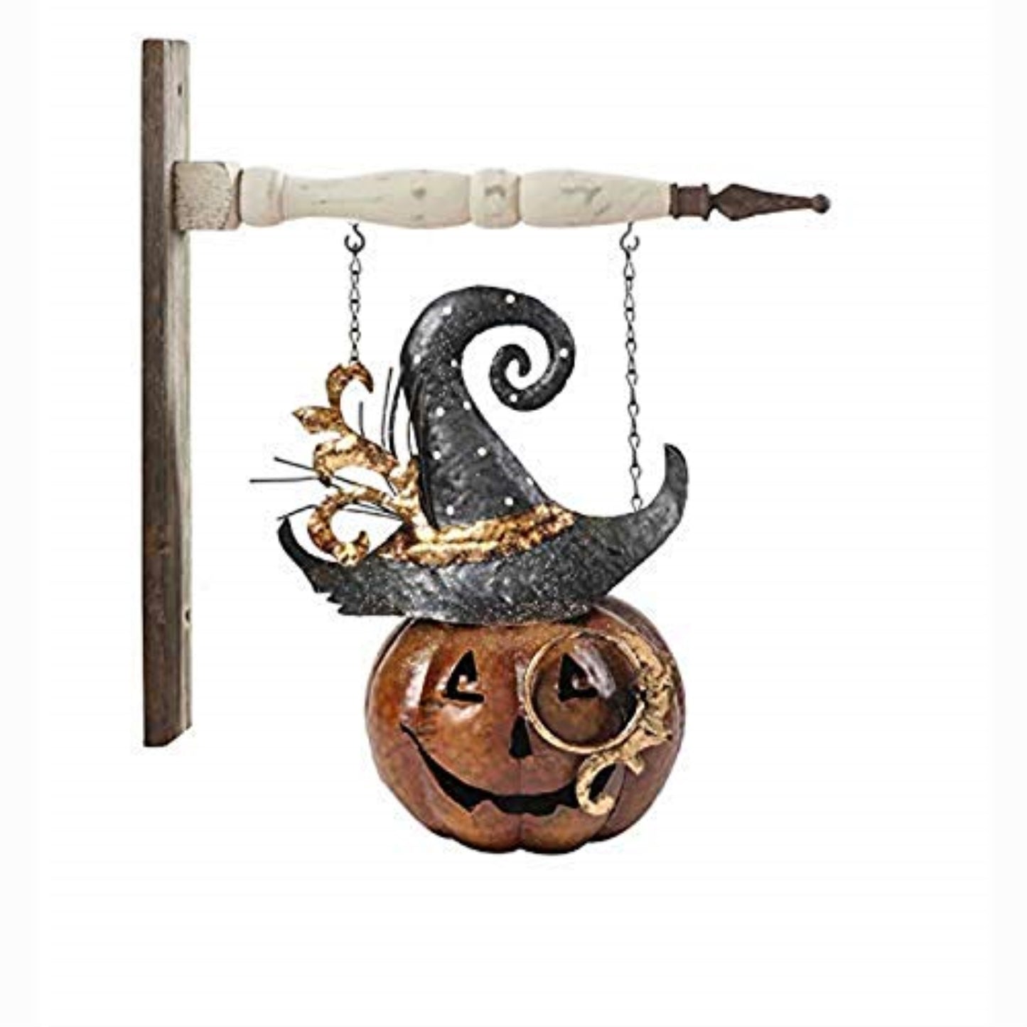 K&K Interiors Jack O Lantern Hat Metal Halloween Arrow Replacement Sign - Arrow Sold Separately