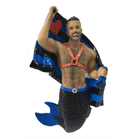 December Diamonds Leather Pride Merman Holiday Ornament