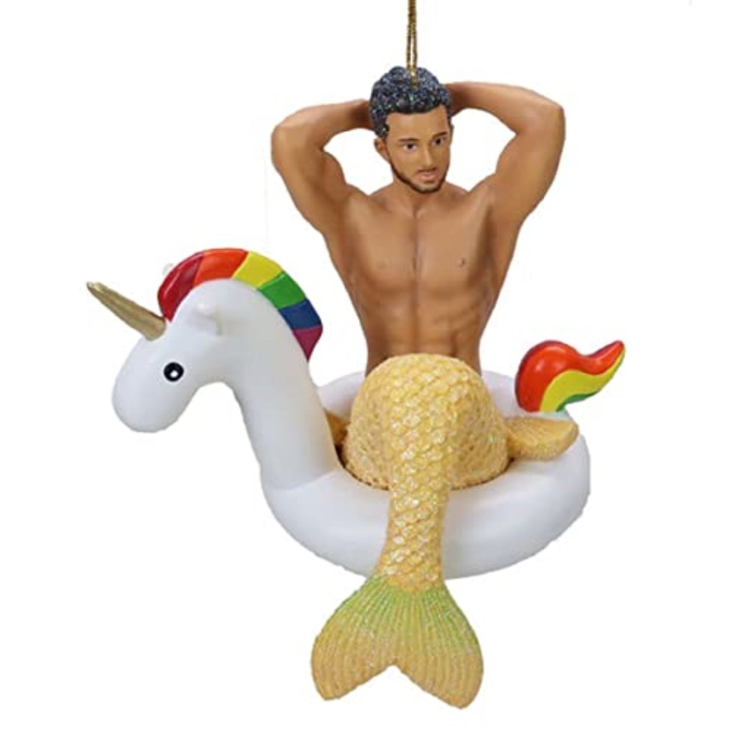 December Diamonds Mr Unicorn Merman Christmas Ornament 5555125