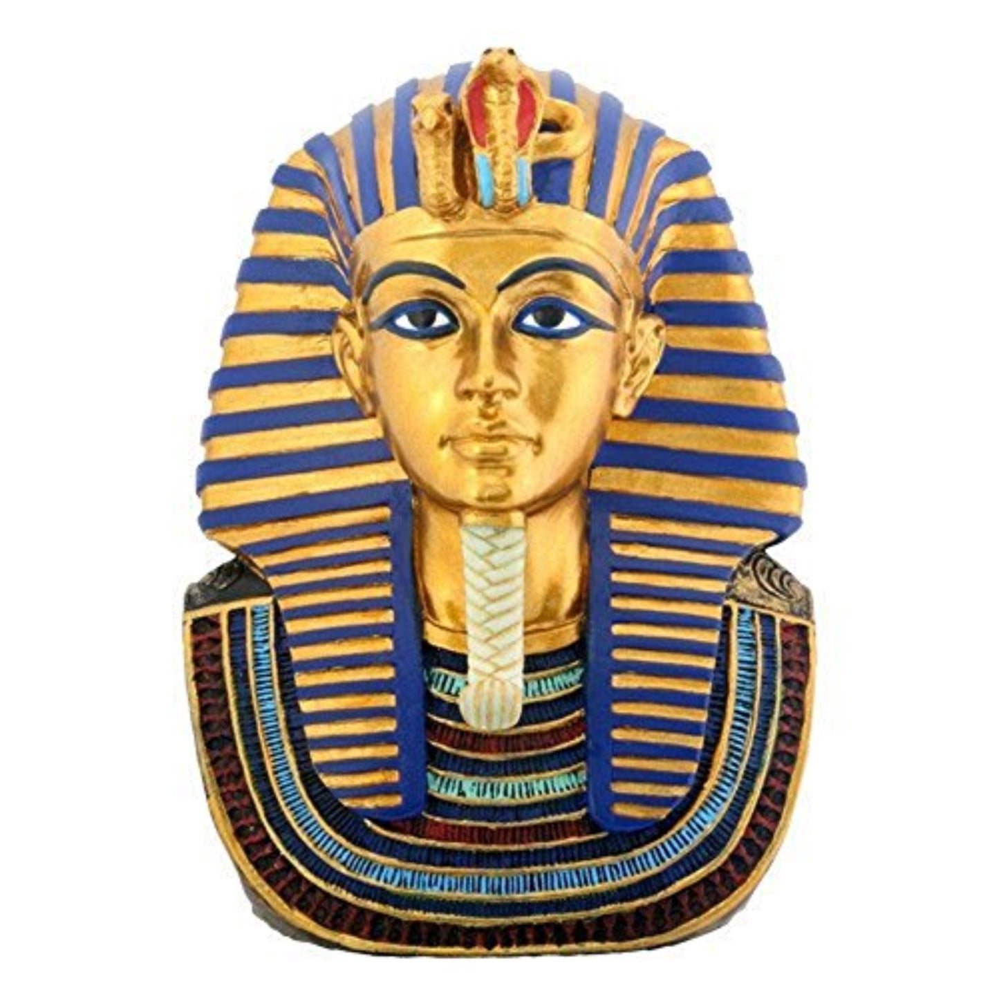 Ancient Egyptian Pharaoh King Tut Burial Mask Mini Figurine Egypt Decoration 4 inch