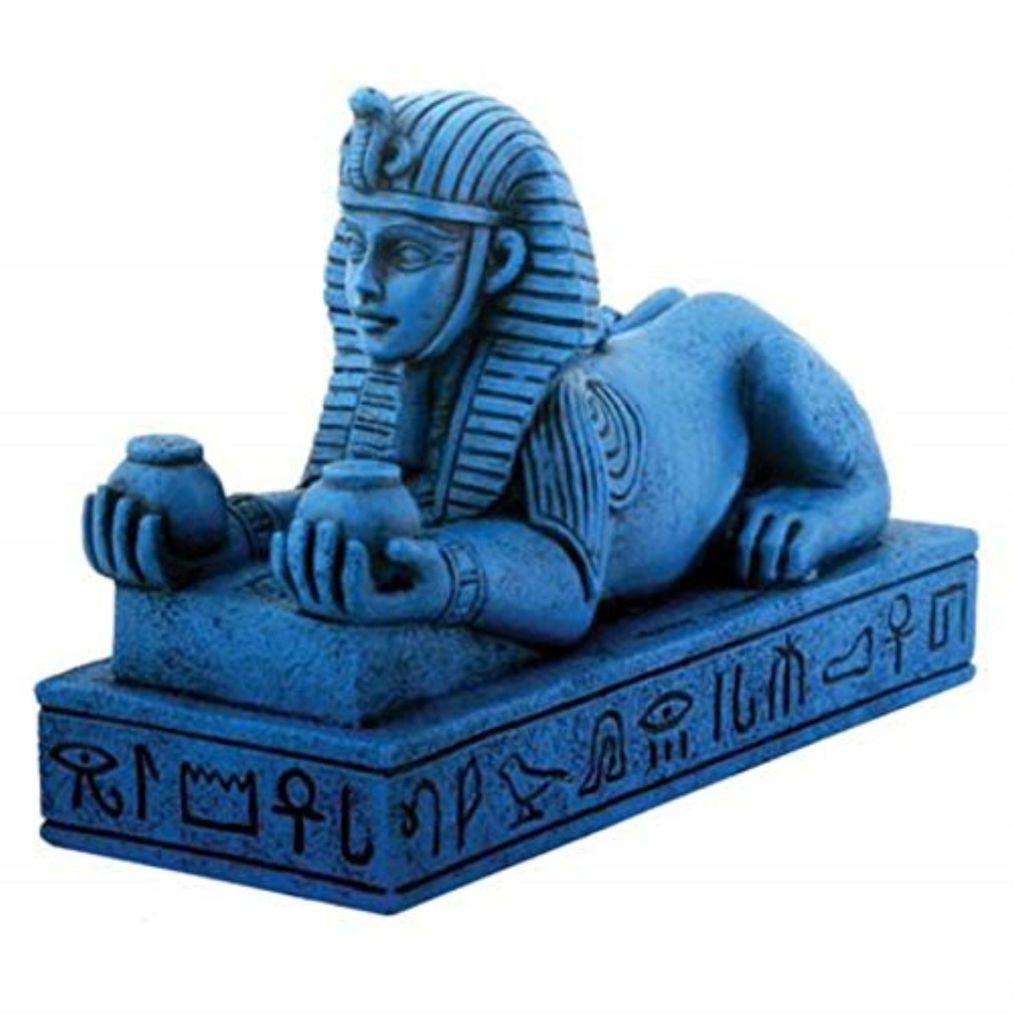Blue Amenhotep III Sphinx Egyptian Figure Collectible 3 inch