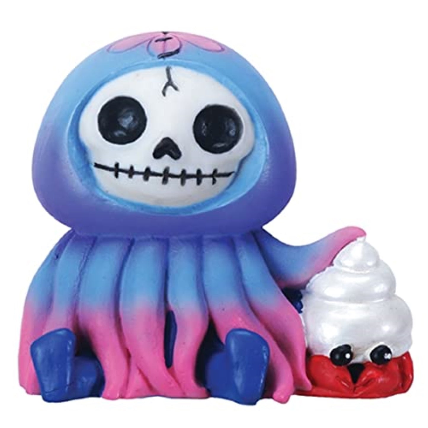 Furrybones Jelly Skeleton in Jellyfish Costume with Hermit Crab Figurine