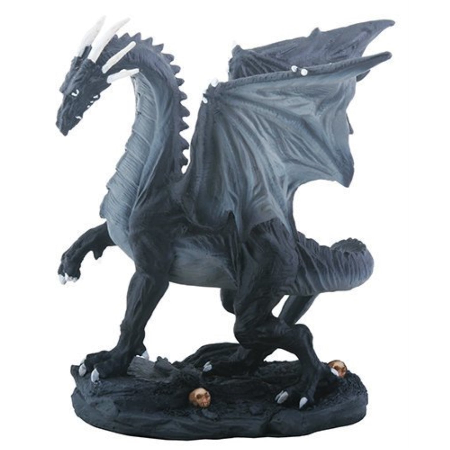 Small Midnight Black Dragon Figurine 4.75 inch