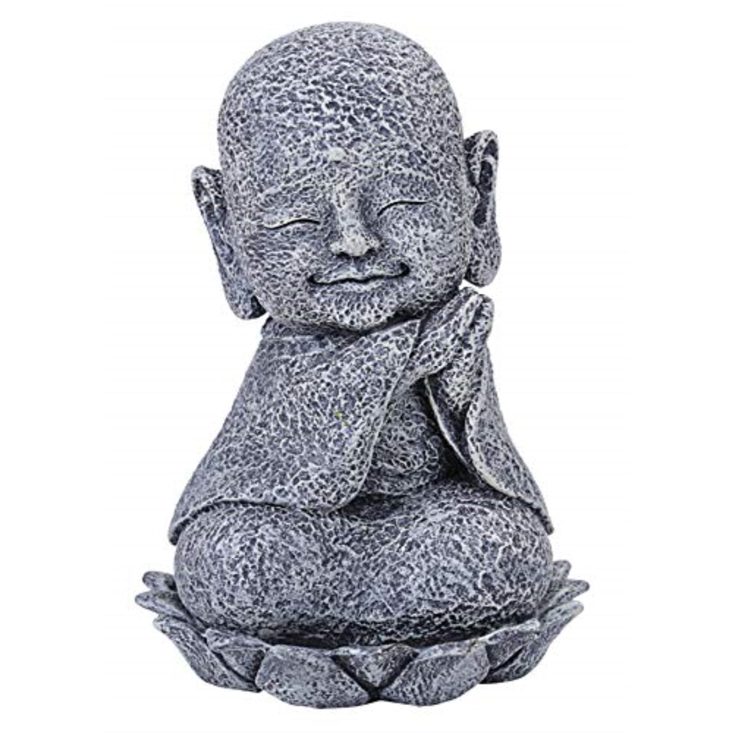 Seated Jizo Monk With Head Tilted Figurine Bodhisattvas Buddhism Decoration 4.4 inch