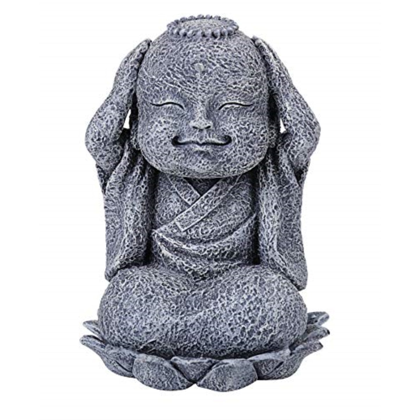 Seated Jizo With Beads Figurine Bodhisattvas Buddhism Decoration 3.5 inch