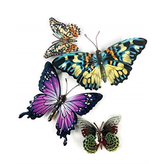 Metal Butterfly Wall Decor 3D Art Sculpture Wall Decor Hanging 17.25 inches