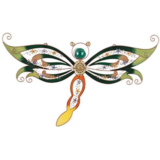 Wall Decorations Copper and Gem Dragonfly Decoration Collectible Decor