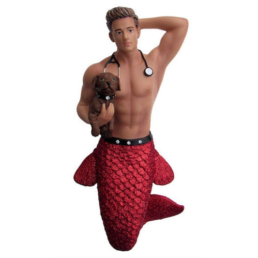 December Diamonds Dr. Pet A Vet Merman Ornament