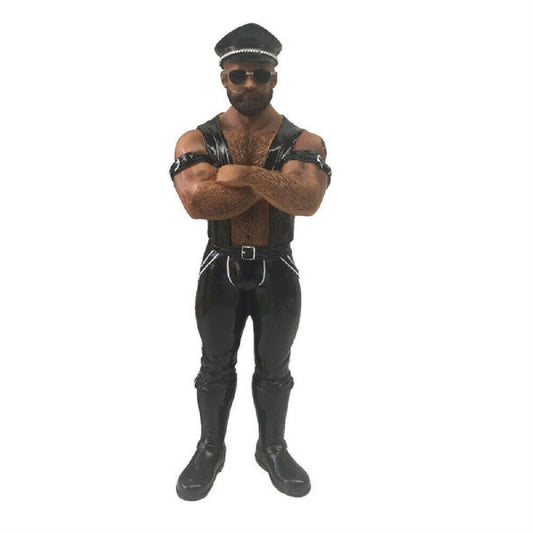 December Diamonds Poke The Bear Biker Bear Person Of Color Christmas Ornament