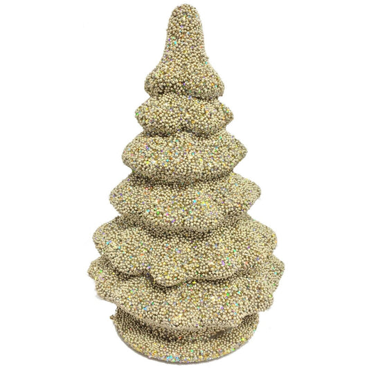 Pinnacle Peak Trading Ino Schaller Medium Champagne Tree German Christmas Paper Mache Candy Container