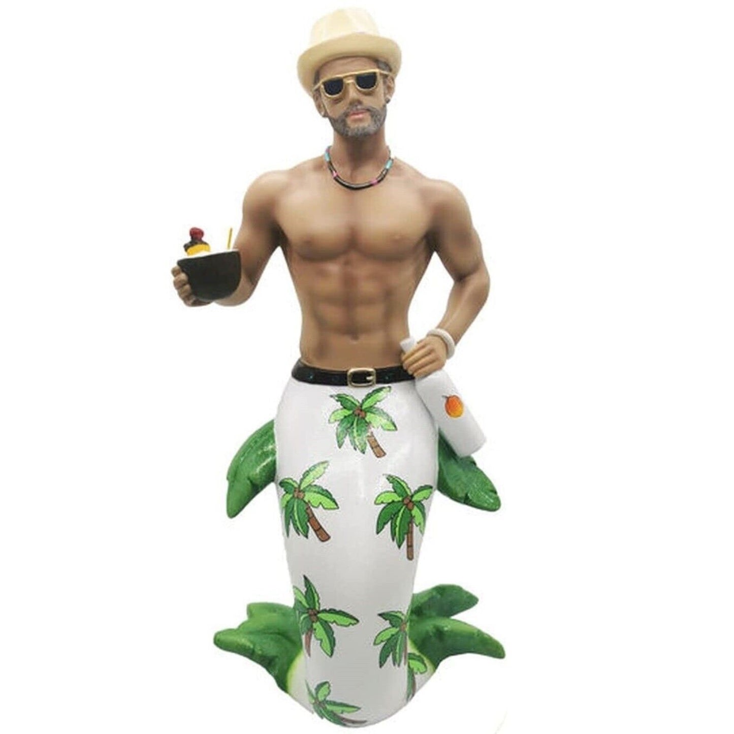 December Diamonds Colada Merman Large Display Statue Figurine Multicolor 18 inches