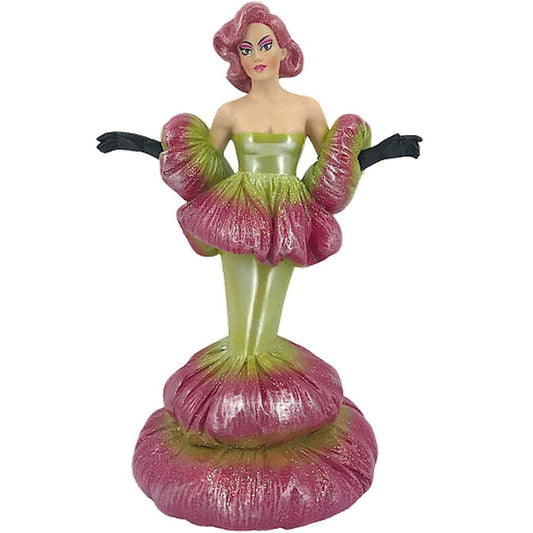 December Diamonds 55-55255 Flora Vie En Rose What A Drag Drag Queen Ornament or Figurine 7.75 Inch