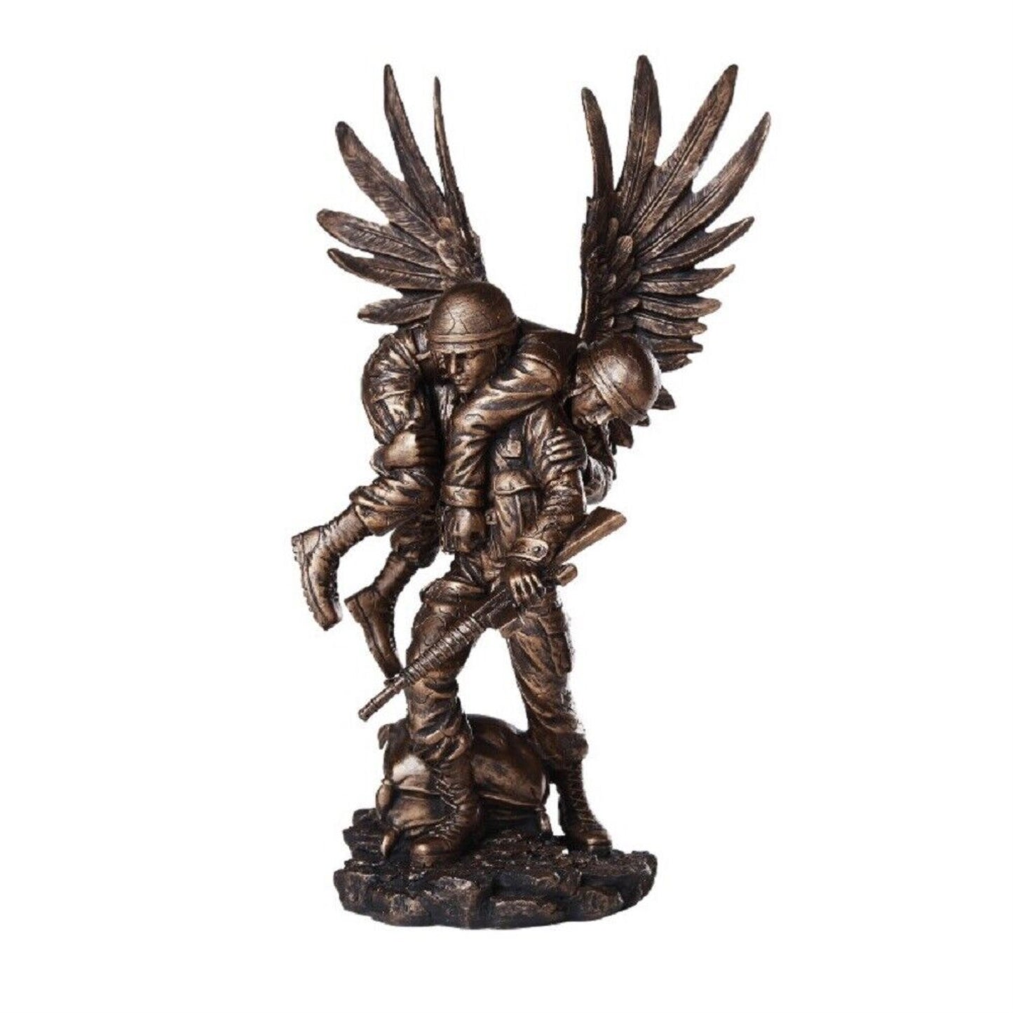 Guardian Angel in The Battlefield for America's Finest Soldier Military Heroes Statue Figurine 13.1 inch
