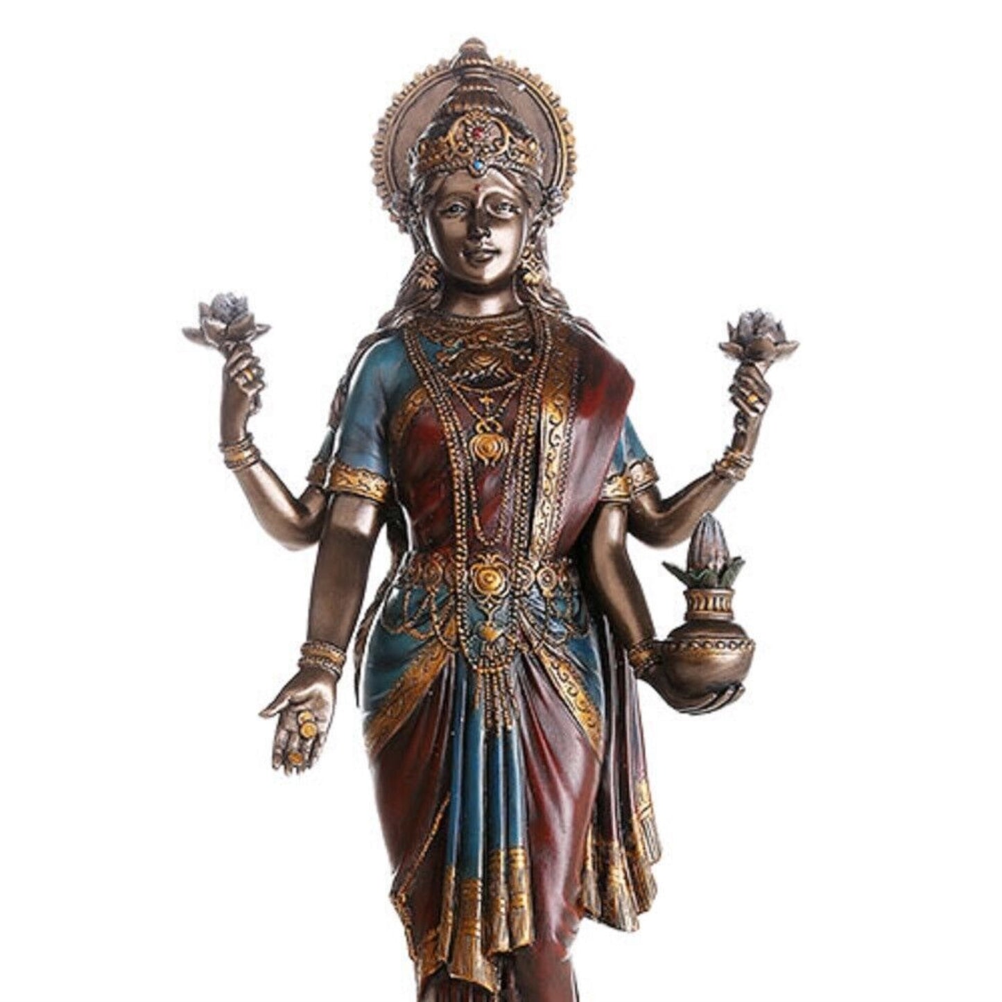 Large Hindu Goddess Lakshmi Statue Home Decoration 19.75 inch