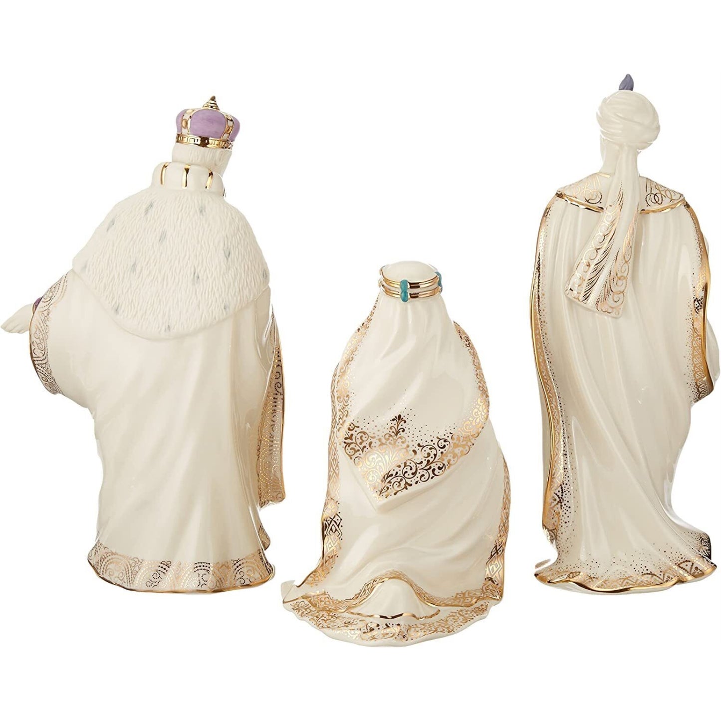 Lenox 6399943 First Blessing Nativity Three Kings Porcelain Figurine 3 Piece Set