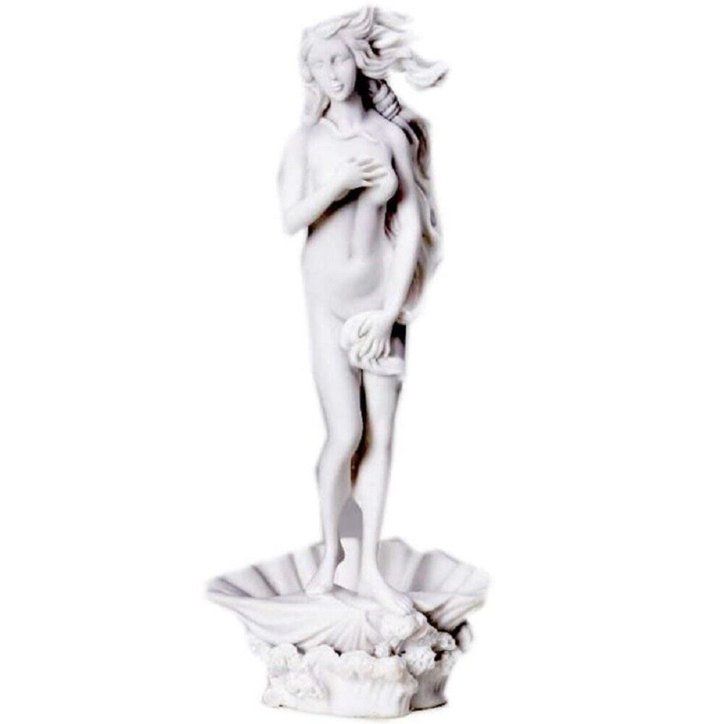 Birth of Venus Greek Inspired Replica Marble Statue Resin Figurine 10 inch
