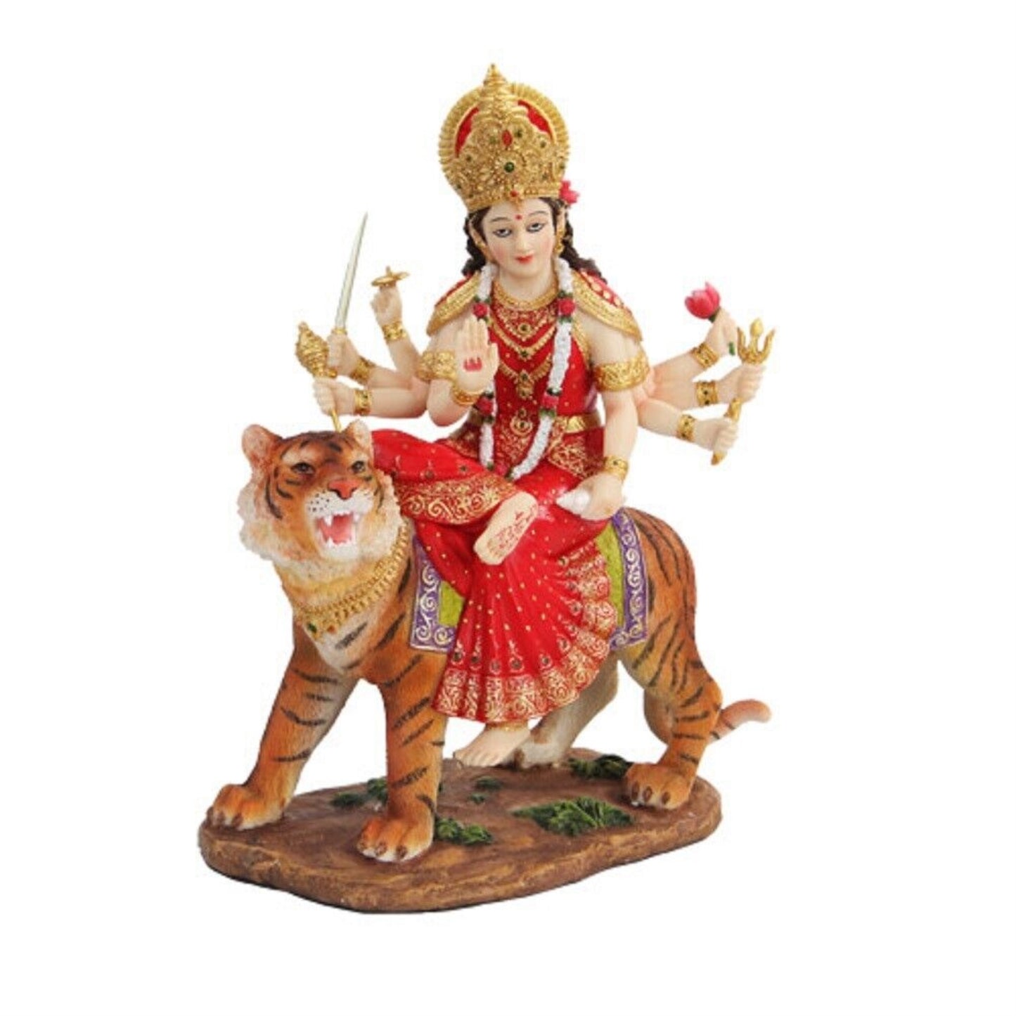 8.5 Inch Durga Mythological Indian Hindu Goddess Statue Figurine