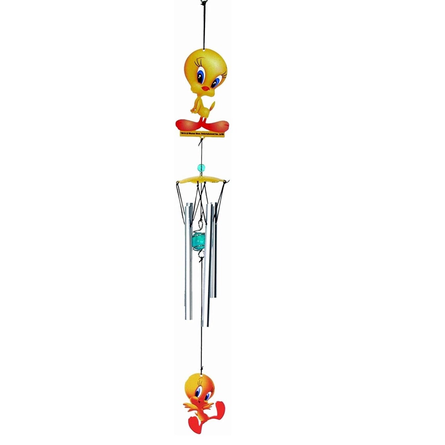 Spoontiques Looney Tunes Tweety Bird Metal Outdoor Garden Wind Chime Patio Decoration 18 Inch