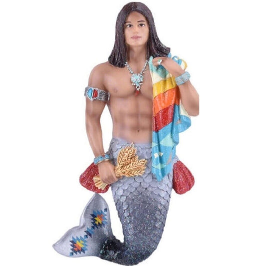 December Diamonds 55-55413 Merman Native Son Hanging Ornament
