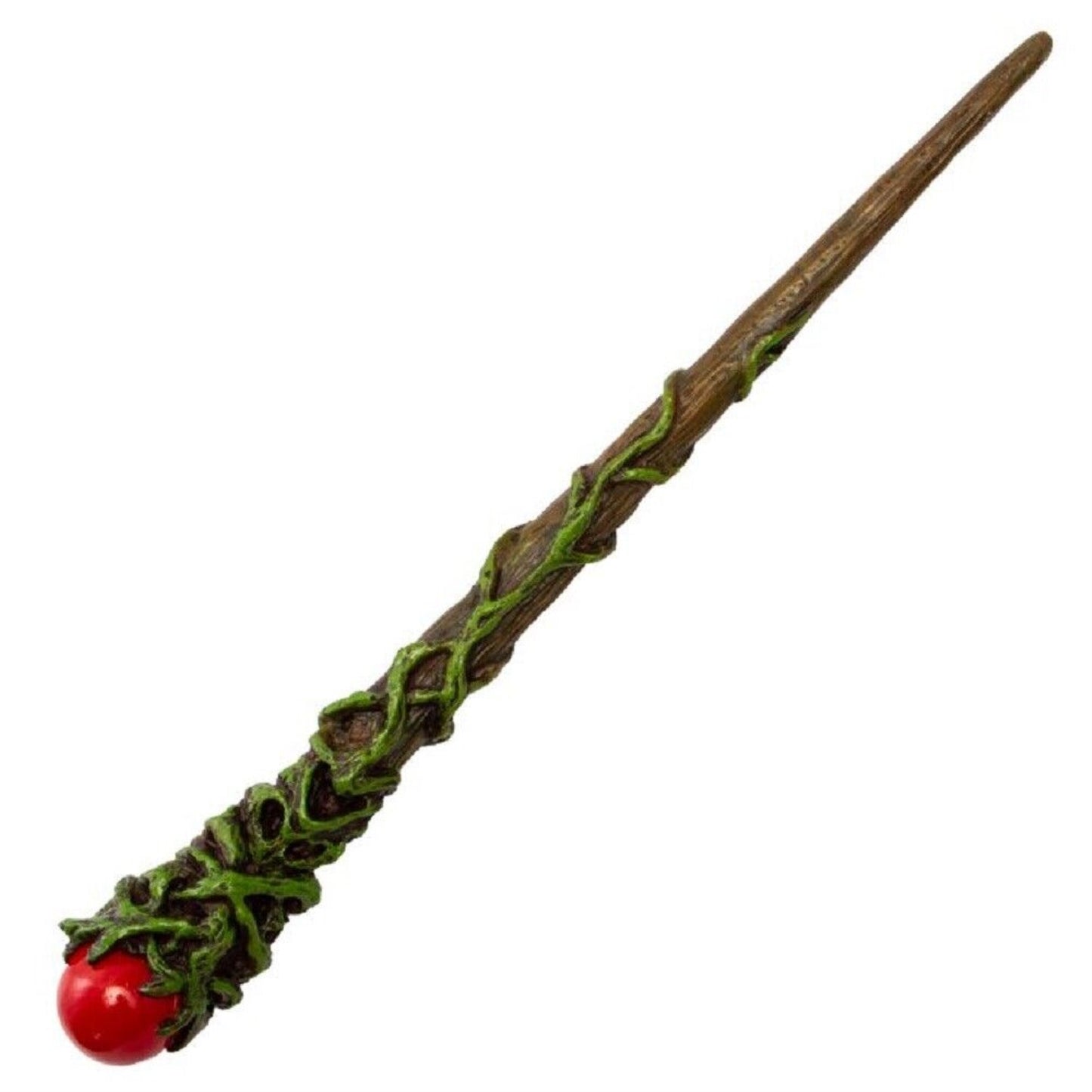 Greenman Vine Red Orb Fantasy Sorcery Wizard Cosplay Toy Magic Wand 9.6 inch