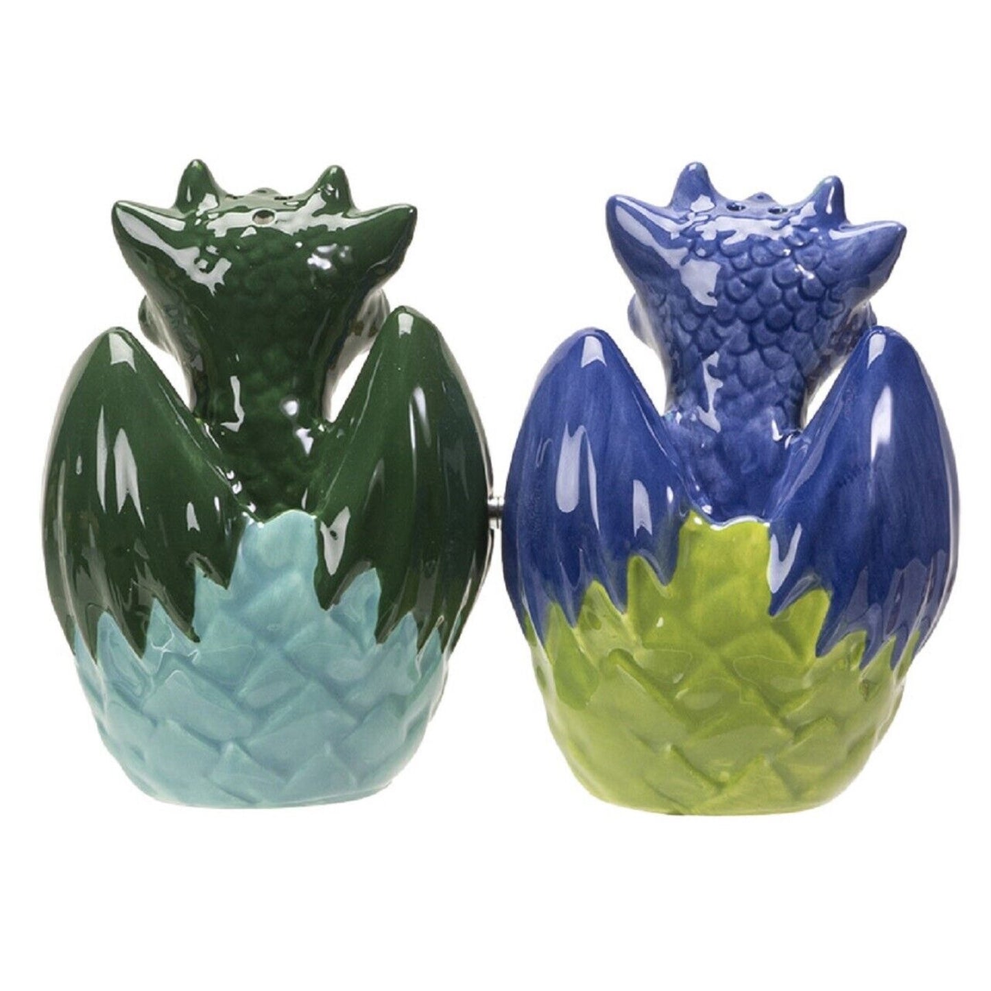 Pacific Trading Dragon Hatchling Magnetic Salt and Pepper Shaker Set 3.5 Inch Multicolor