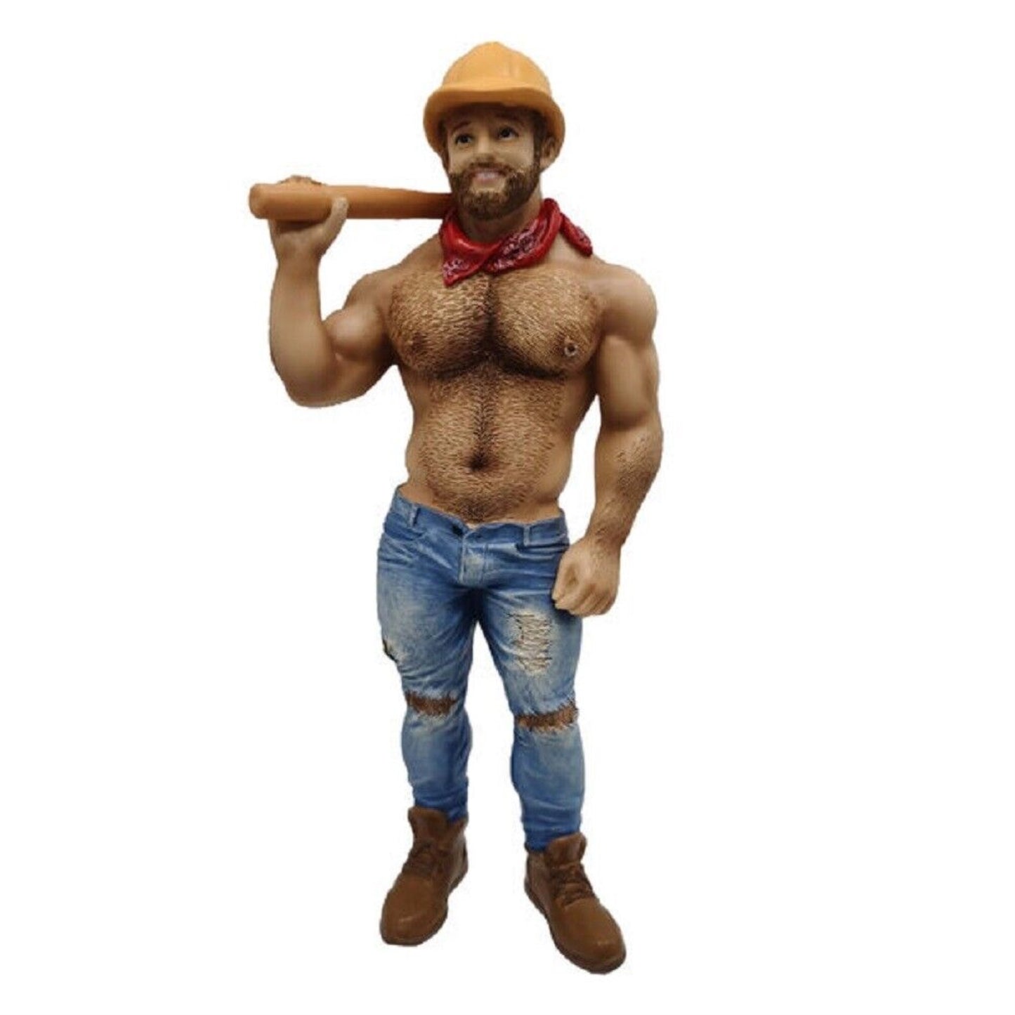 December Diamonds 55-55328 Poke The Bear Series Construction Bear Resin Ornament