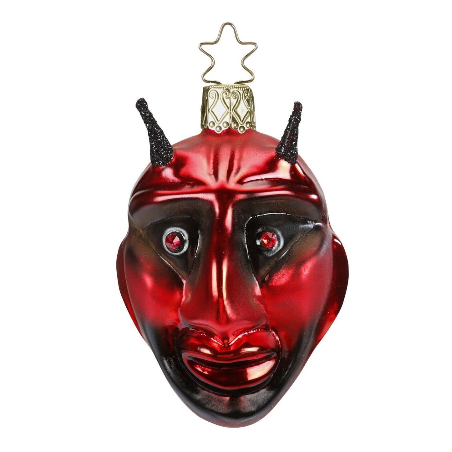 Inge Glas Krampus German Glass Ornament Demon Horned FREE BOX
