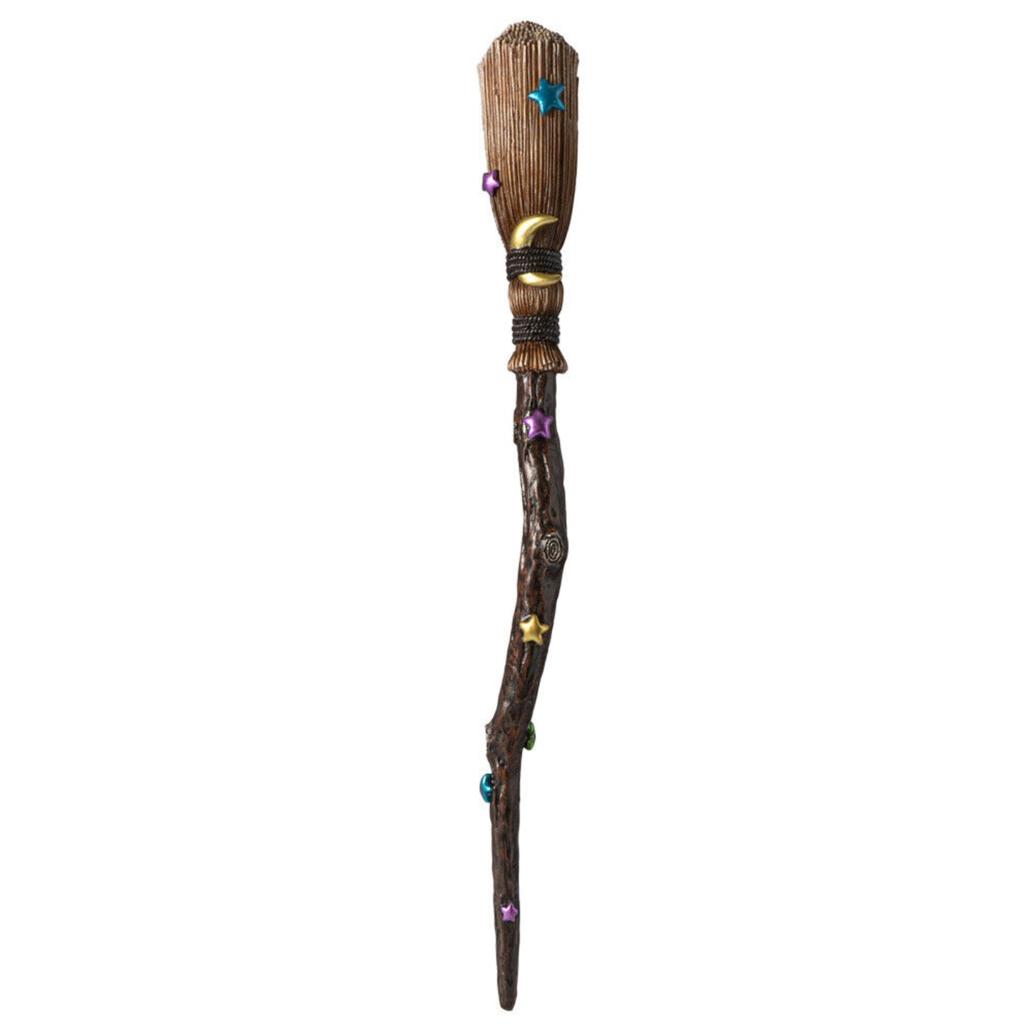 Witches Broom Broomstick Resin Magic Wand Costume Prop Accessory Decoration 14 Inch