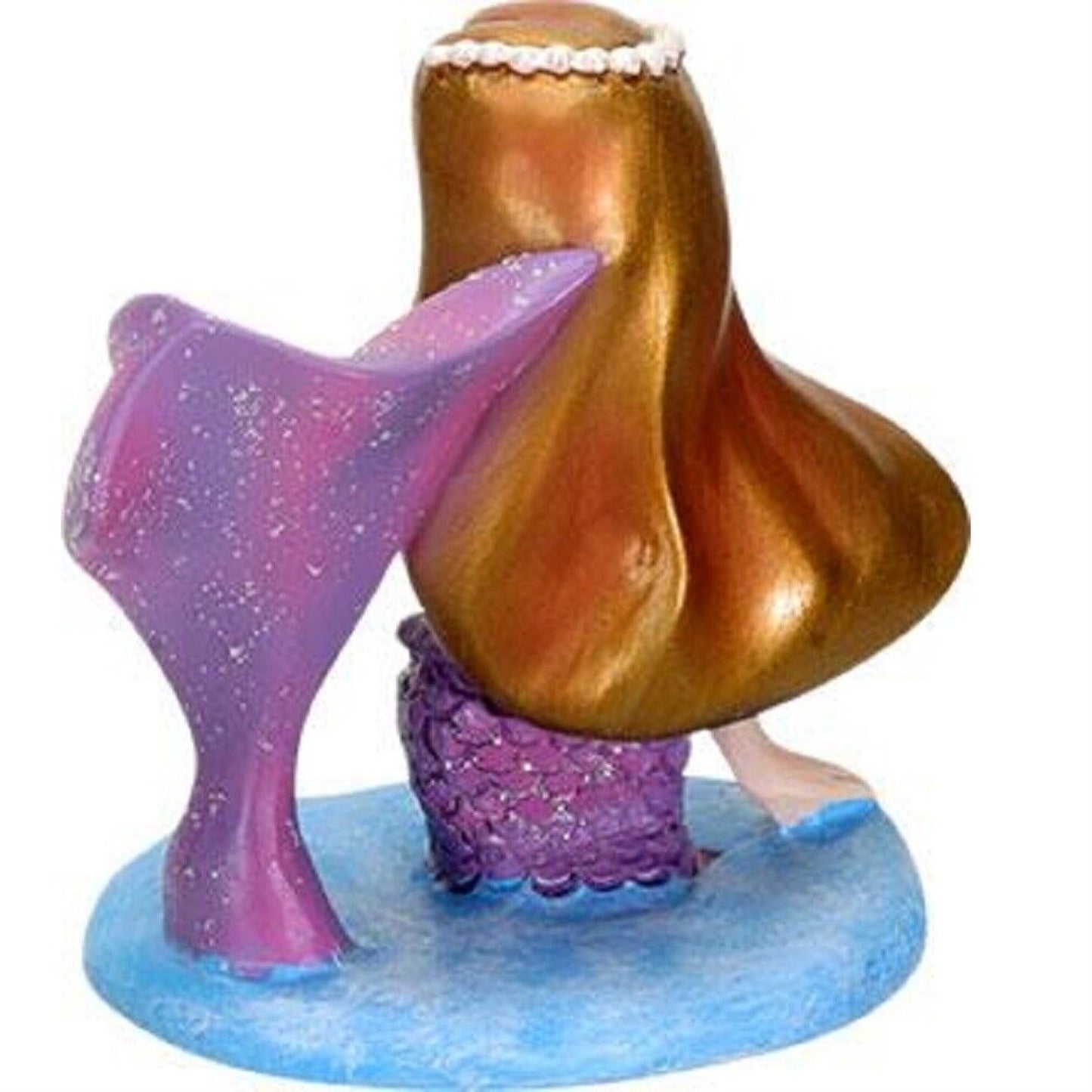 Fuchsia Mermaid Figurine 3.5 inch Small Statue Colorful Mermaid Collectible