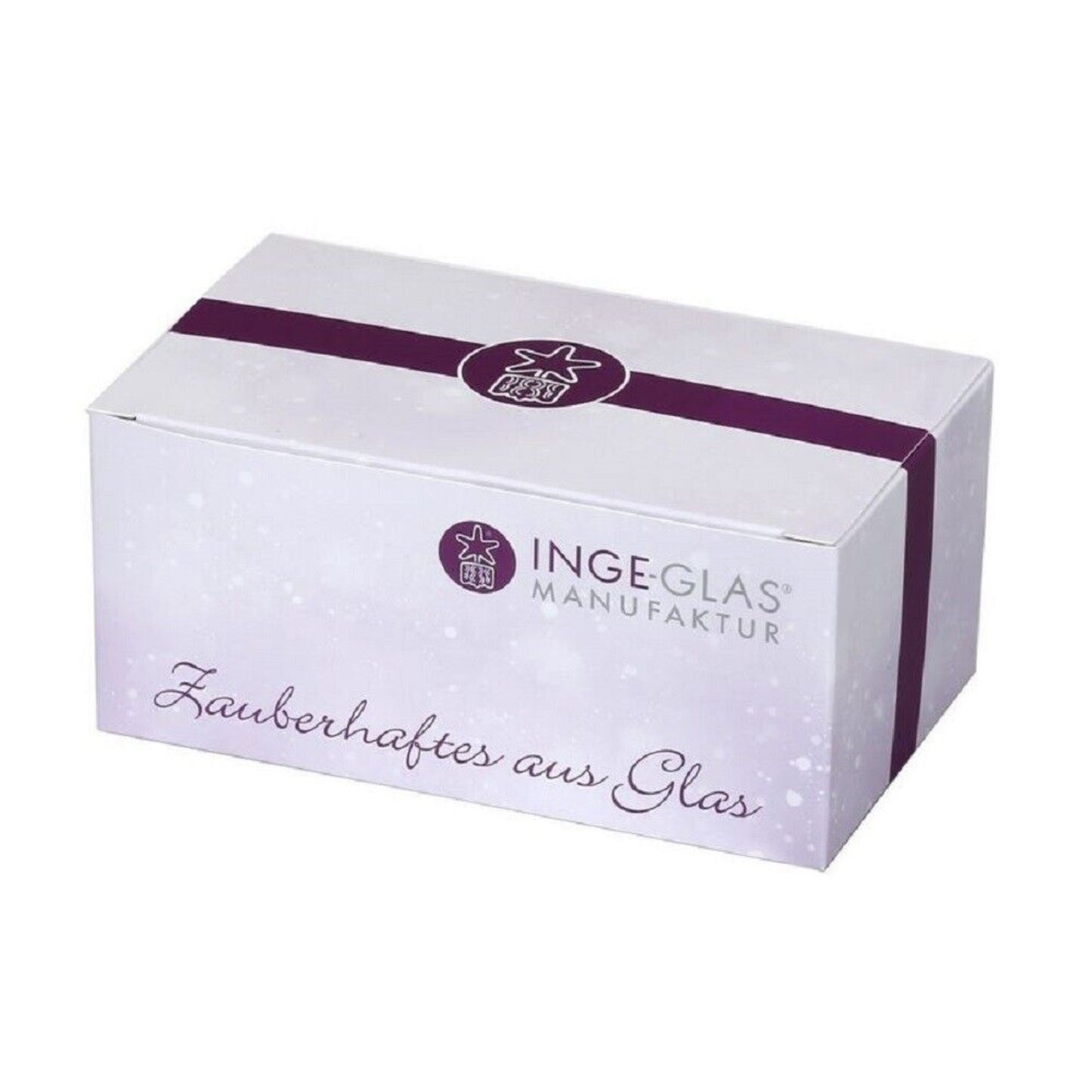 Inge Glas Love Forever Silver Heart German Glass Christmas Ornament FREE BOX