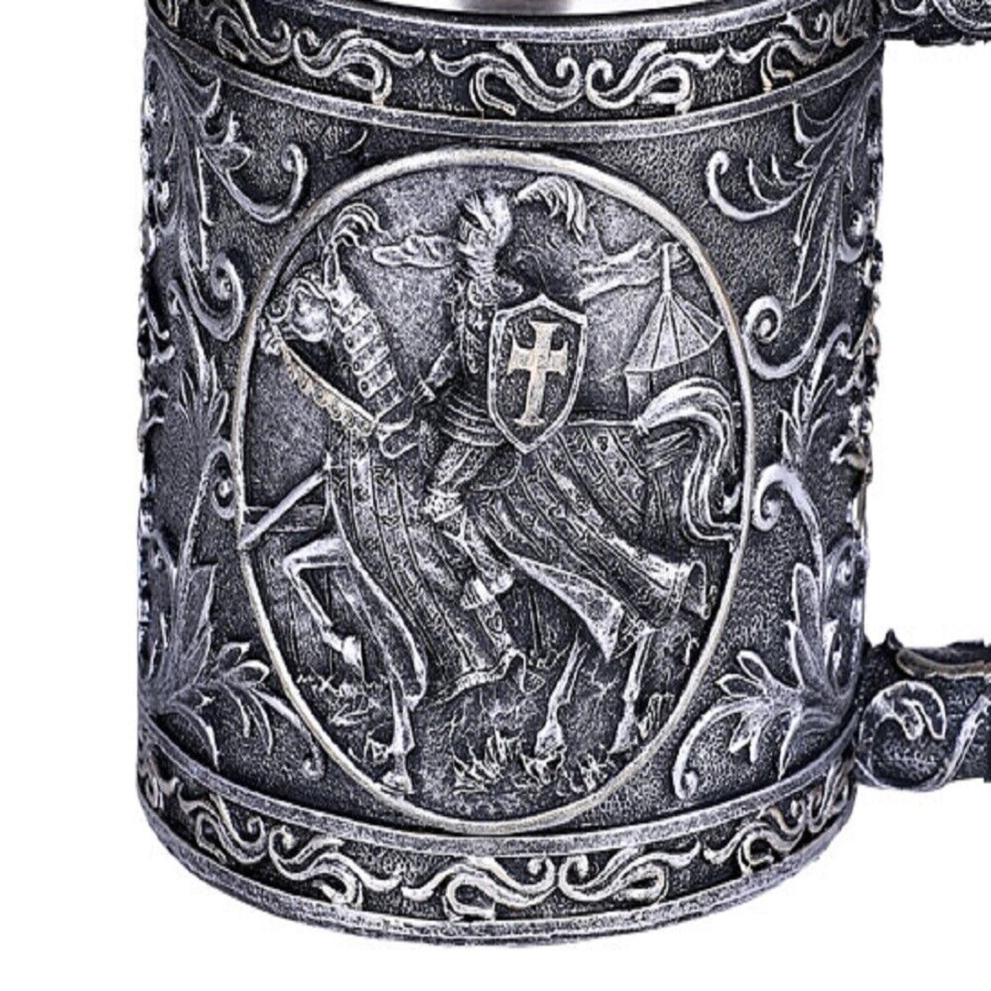 Calvary Knight Warrior Soldier Mug Coffee Cup with Stainless Steel Insert