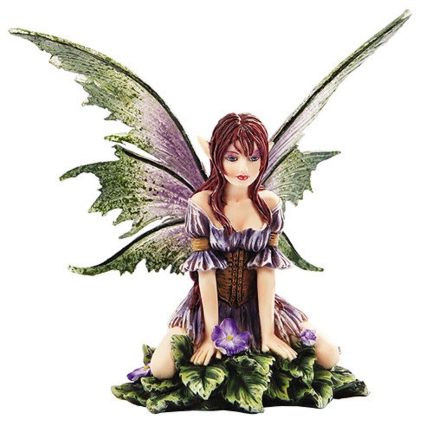 Amy Brown Fantasy Wild Violet Faery Mushroom Fairy Statue Enchanted Figurine 6 inch