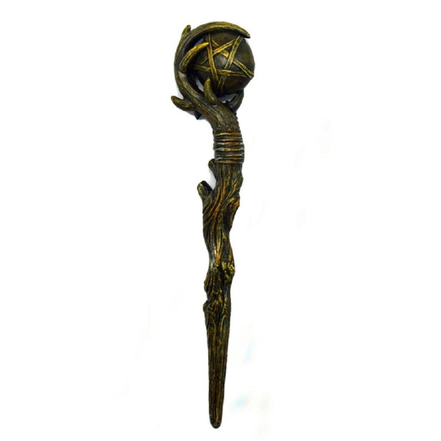 Fantasy Gifts Magic Wand with Pentagram Display Figurine 9 Inch