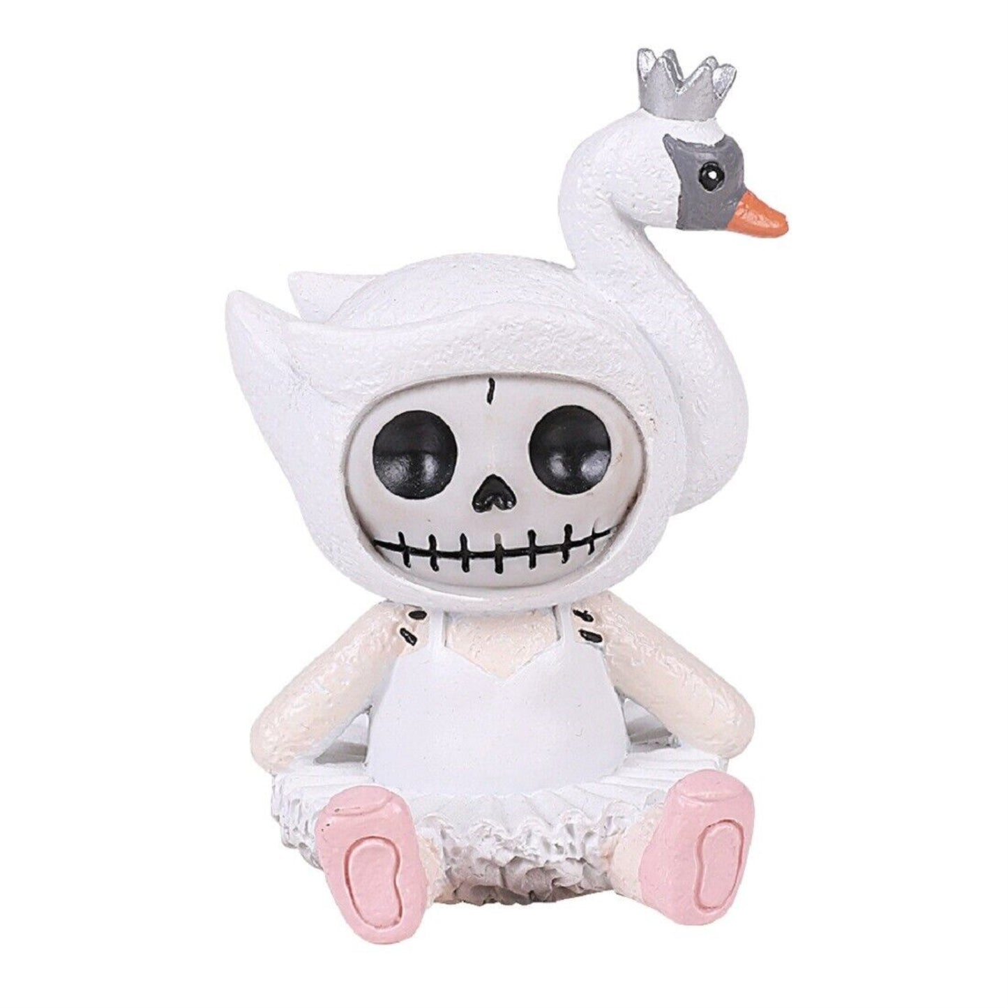 Furrybones Odette The White Swan Lake Princess Ballerina Skeleton Figurine 3.5 inch