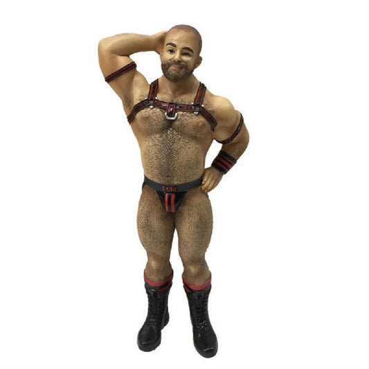 December Diamonds Poke the Bear Series Leather Bear Christmas Ornament