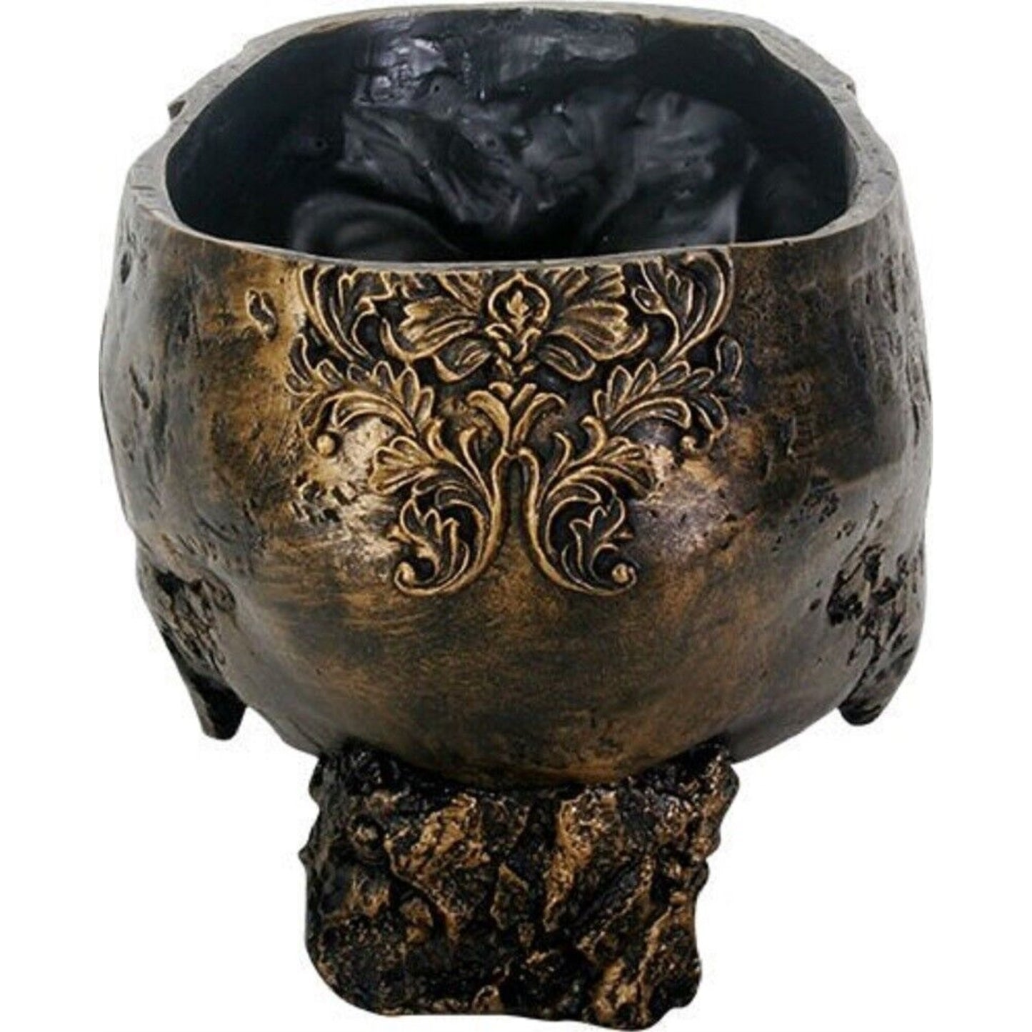 Human Skeleton Skull Planter Plant Pot Figurine 4.5 x 7 inch