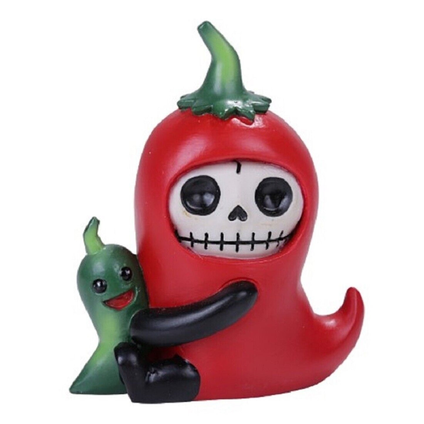 Furrybones Chilito Skeleton In Chili Pepper Costume Figurine