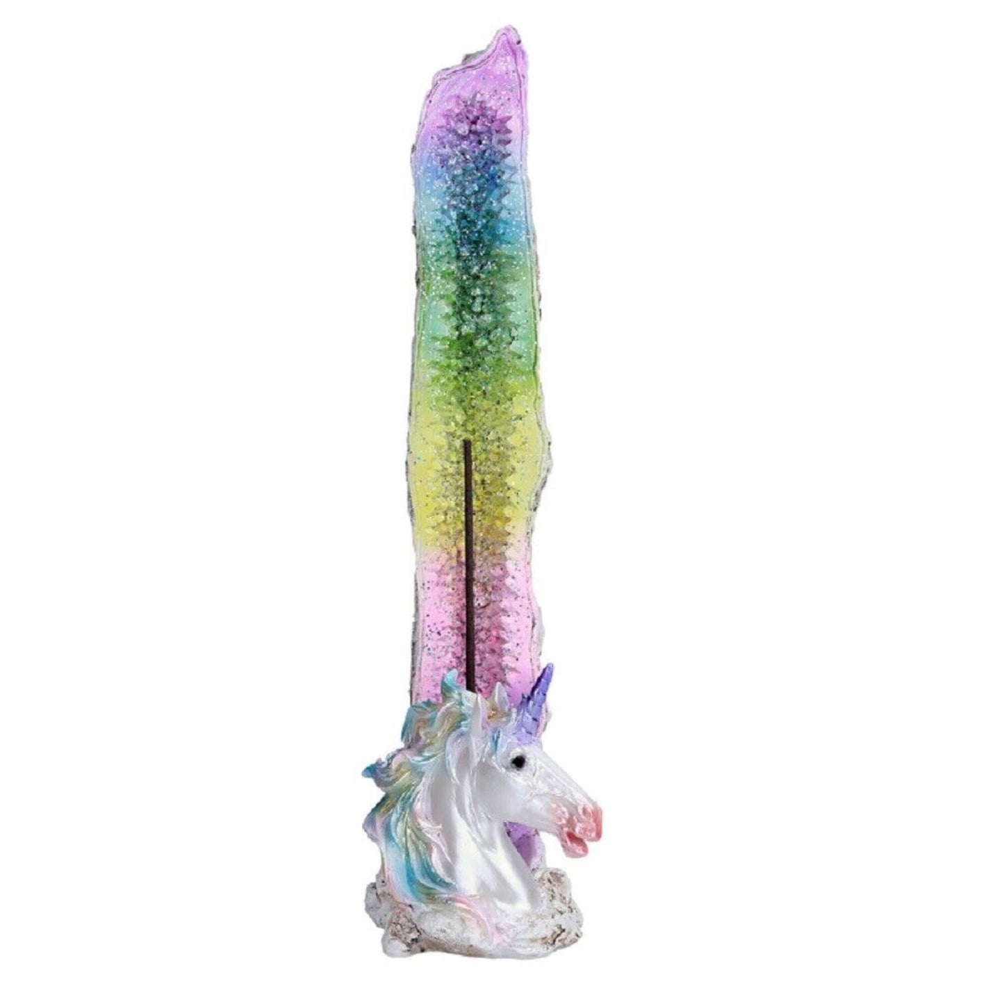 Rainbow Unicorn Incense Burner Holder Home Decoration 9.8 inch