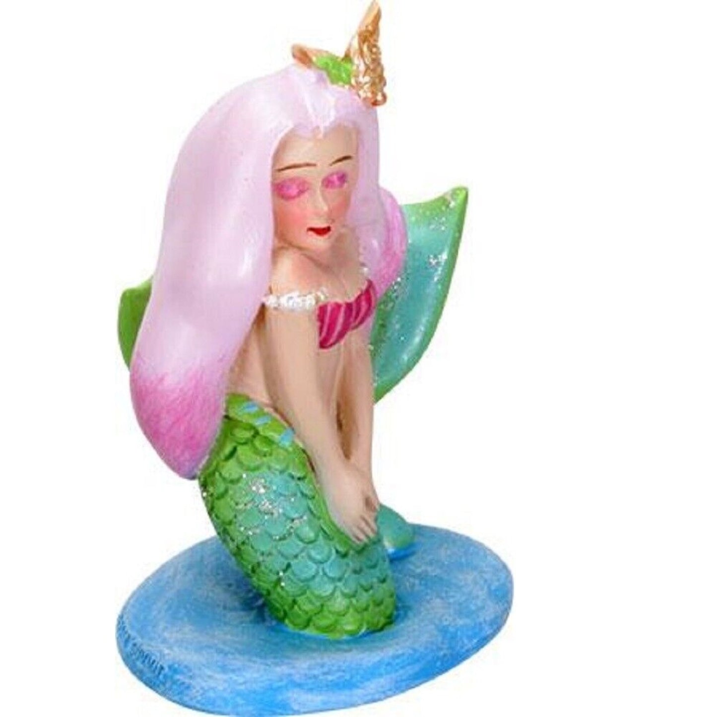 Mermaid Celeste with Pink Hair Resin Figurine 3.5 inch
