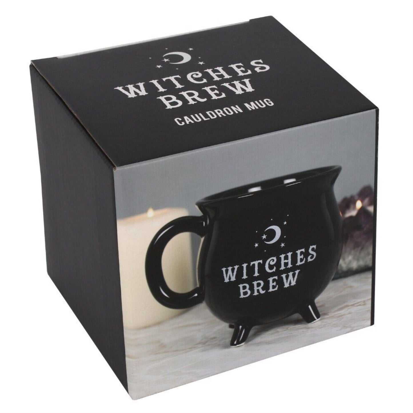 Witches Brew Cauldron Ceramic Mug Halloween 12 fl oz with Handle Tabletop Decoration