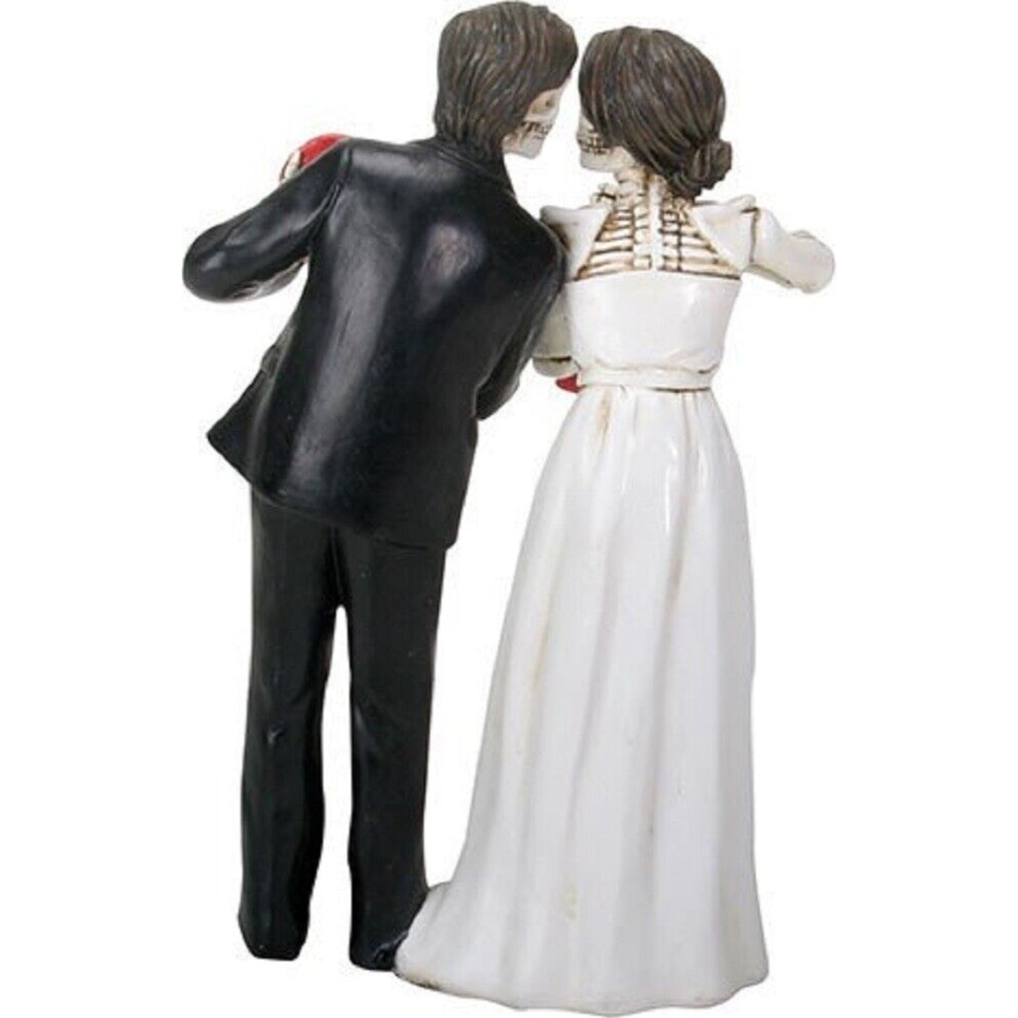 Love Never Dies Skeleton Wedding Couple Bride and Groom I Do Figurine 6 inch