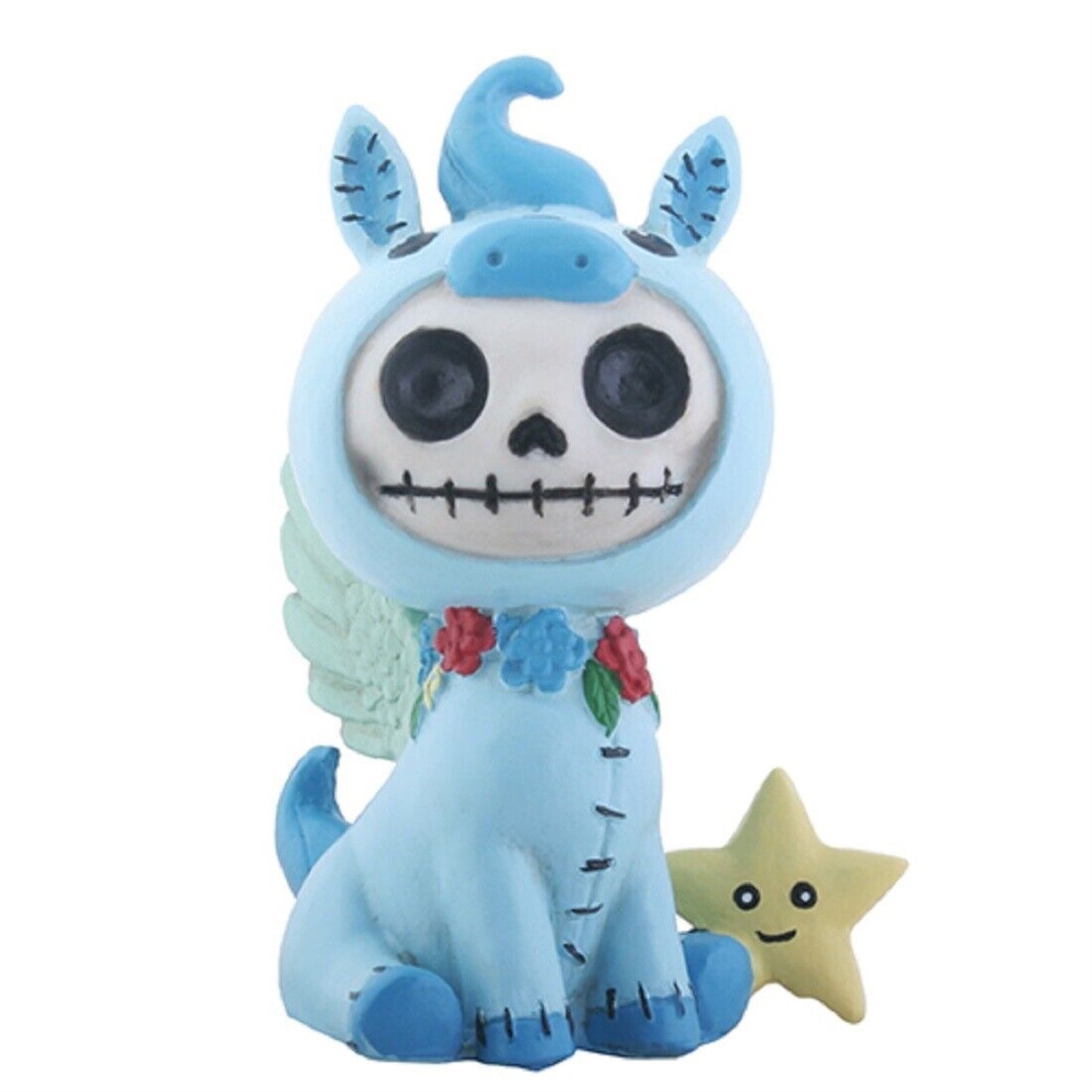 Furrybones Pegs Skeleton in Pegasus Costume with Star Halloween Figurine