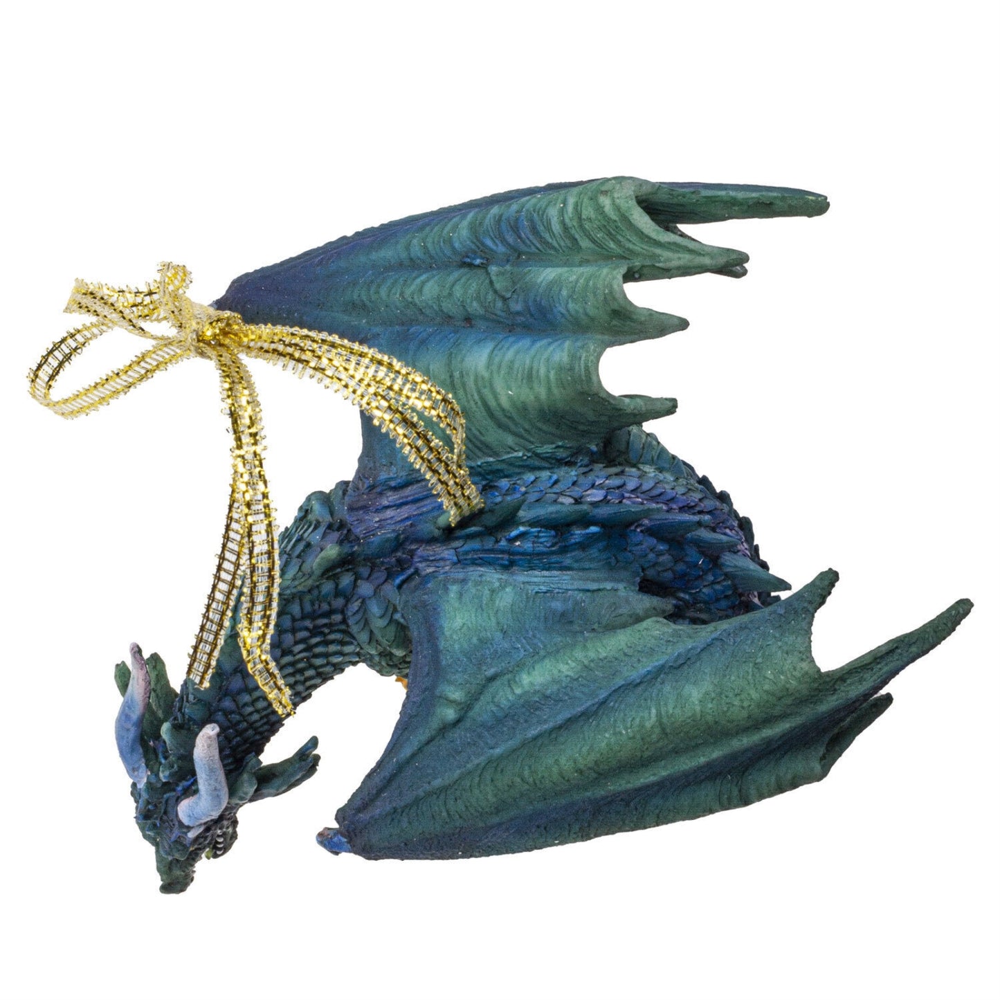 Green Dragon with Presents Christmas Tree Ornament 5 inch