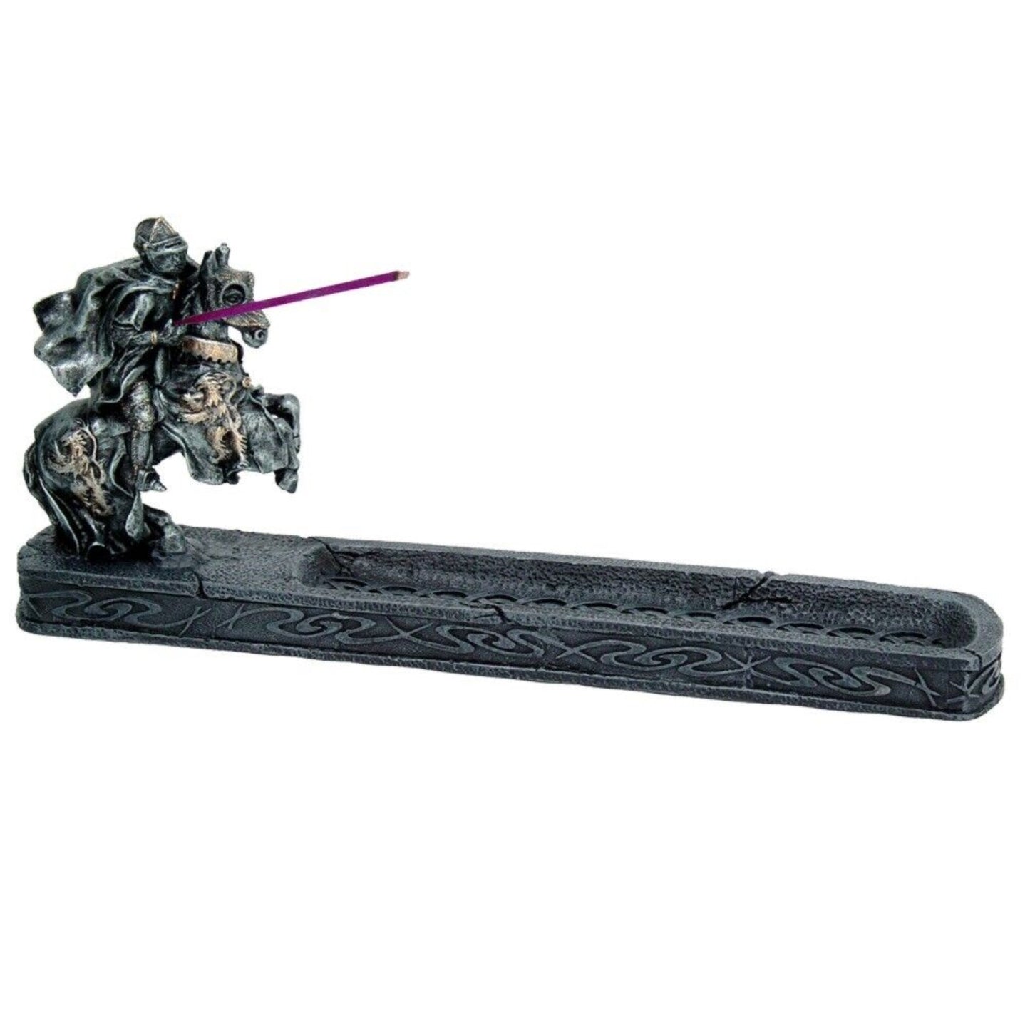 Knight of Chivalry Stick Incense Holder Jousting Knight Incense Burner Medieval Decor