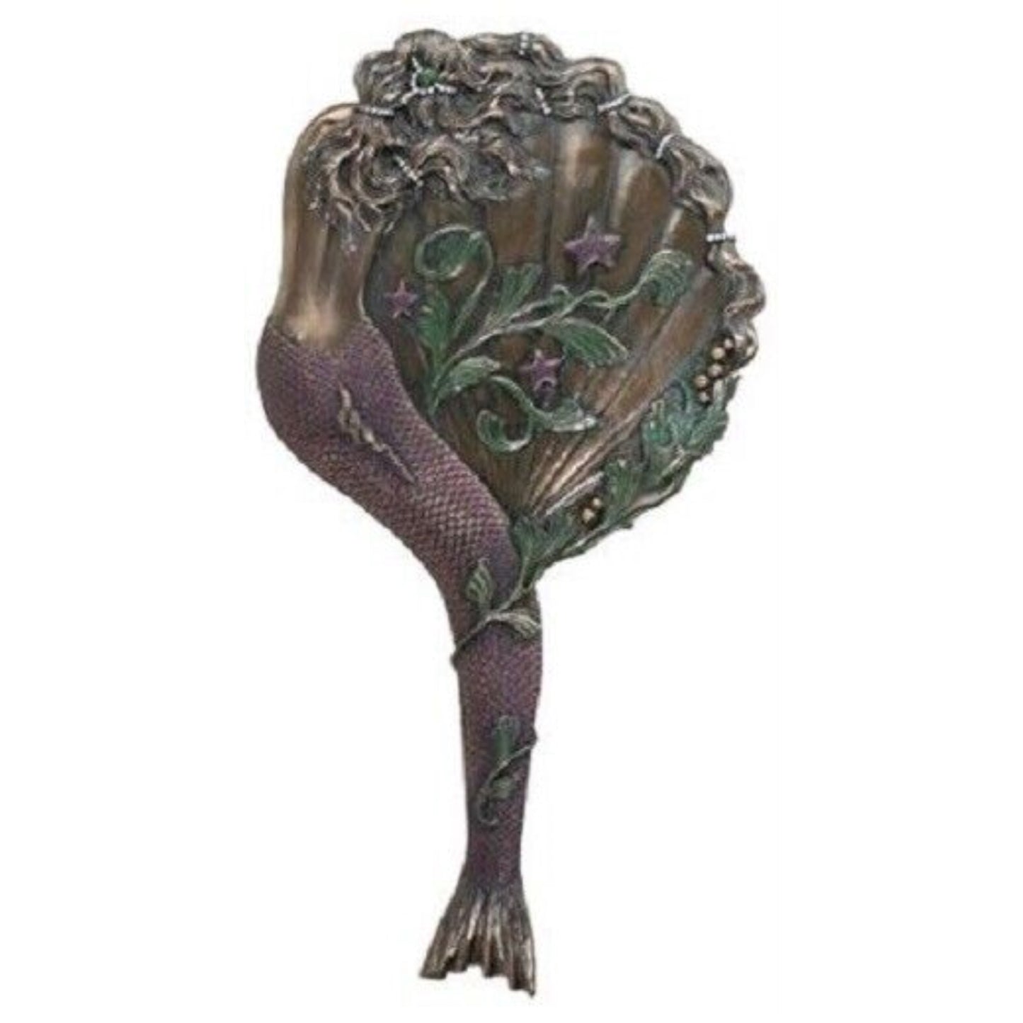 Art Nouveau Collectible Mermaid Hand Mirror Vanity Beauty Accessory 10.75 inch