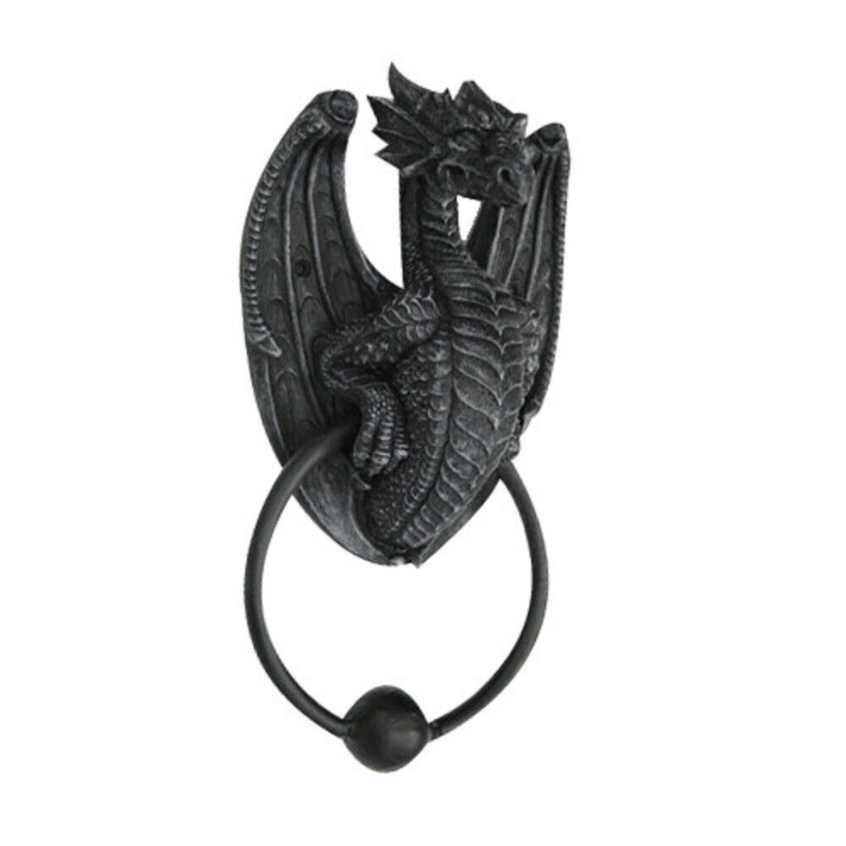 Dragon Gargoyle Bust Resin Door Knocker 7 inch
