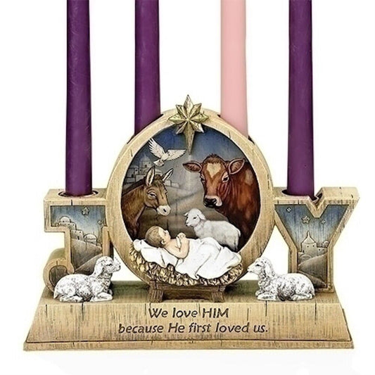 Joseph Studio Baby Jesus Christmas Advent Candle Holders 9.25"