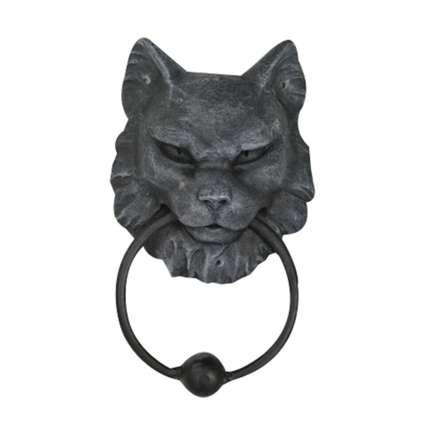 Cat Gargoyle Resin and Metal Door Knocker